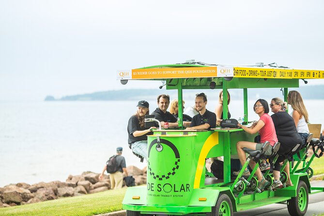 Charlottetown Pedal Pub Crawl Along the Waterfront on a Solar-Powered Pedal Bus! - Common Questions