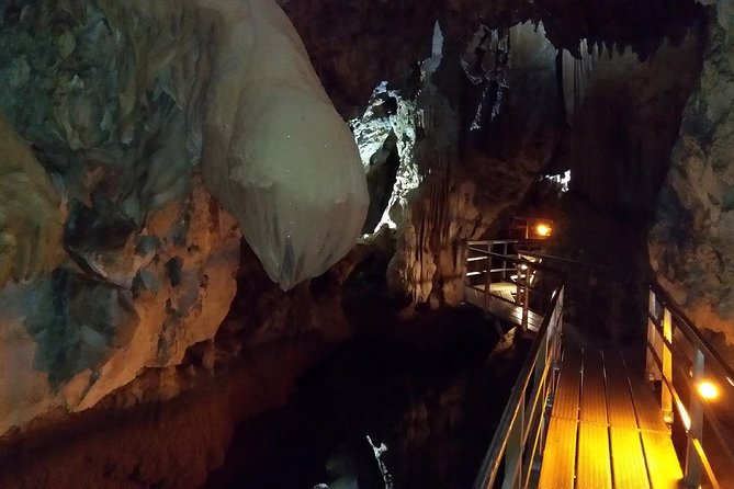 Corinth, Cave of Lakes, Odontotos Railway Private Tour With Greek Lunch Included - Visit to the Cave of Lakes