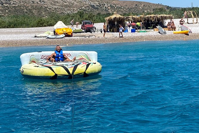 Crazy Sofa 15-Minutes Riding in Traganou Beach - What To Expect