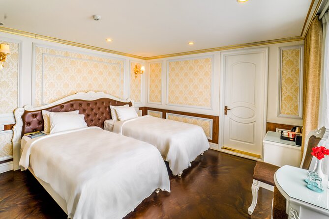 Halong Aquamarine Cruise Luxury 2 Days 1 Night Tour From Hanoi - Common Questions