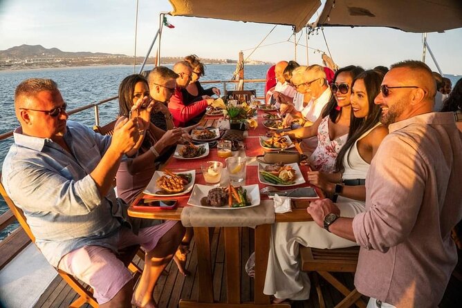 Luxury Sunset Sailboat, Gourmet Dinner and Open Premium Bar. Los Cabos - Common Questions