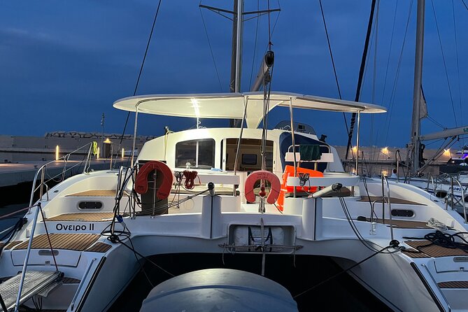 Private Sunset Catamaran Cruise From Rhodes With Dinner & Drinks - Common Questions