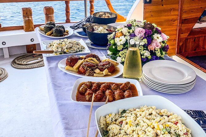 Rhodes Day Cruise (With Lunch, Snacks & Unlimited Drinks) 6Hours - Meal: Excellent Greek Cuisine