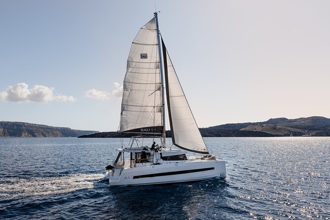 Shared Catamaran Half Day Cruise in Santorini - The Sum Up