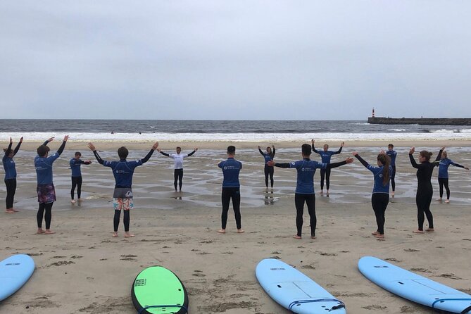 Surf Day at Porto Surf School 3h Surf Lesson With Transport From the City Center - Learn the Basics of Surfing or Improve Skills