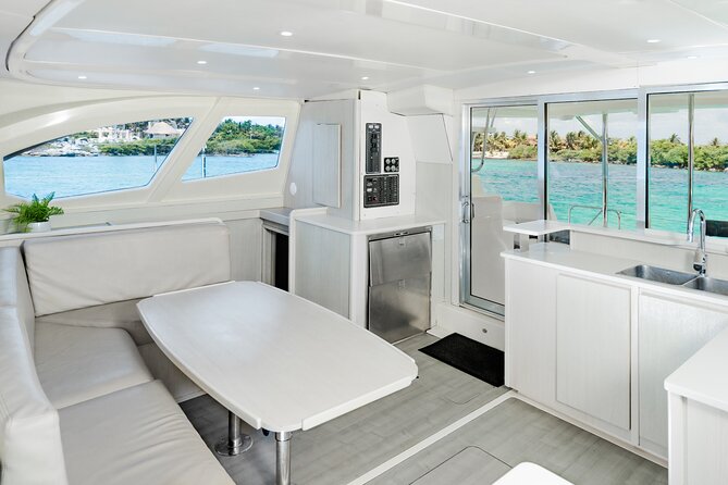 8-Hour Private 44 Leopard Catamaran Tour to Cozumel Beach W/Food & Open Bar - Directions
