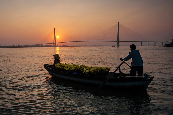 Boat Tour on Mekong River See the Sunset, Small Canal, Vegan Dinner, Street Food - Visit to a Local Food Market