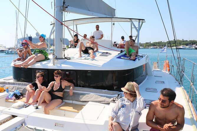 Catamaran Cruises Rhodes - 6 Hours Day Cruise ALL INCLUSIVE - Logistics and Highlights of the Tour