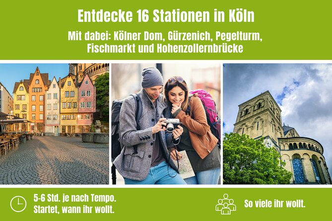 City Game Scavenger Hunt Cologne - Independent City Tour I Discovery Tour - Pricing and Lowest Price Guarantee