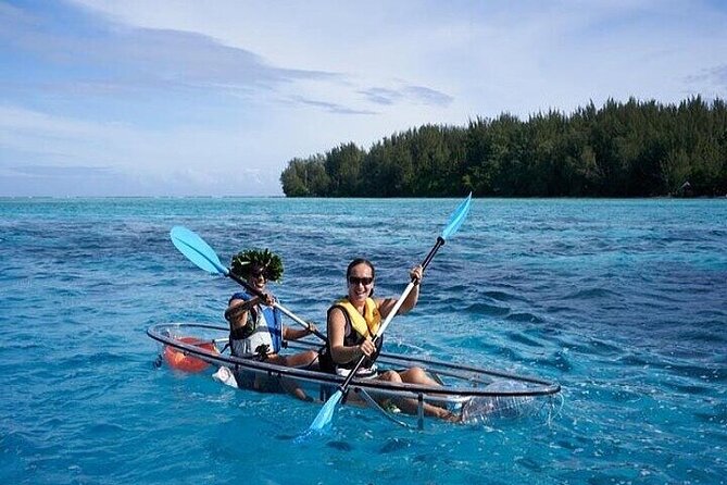 Eco Guided Excursion to the Lagoon of Moorea in Transparent Kayak 1/2 Day Morning - Meeting and Pickup