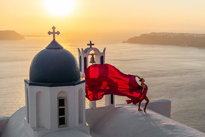 Flying Dress Photoshoot in Santorini by Flying Dress - Good To Know