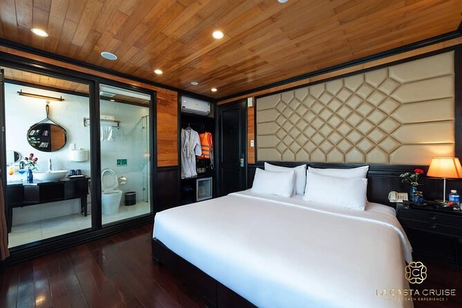 Luxury La Casta Cruise 3 Days Explore Halong Bay Lan Ha Bay Private Balcony - Common Questions