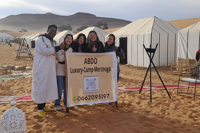 One Night in Private Camp in the Sahara Desert in Merzouga With Dinner - Authentic Dinner in the Desert