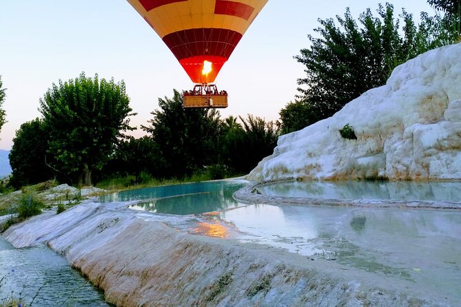 Pamukkale Sunrise Hot Air Balloon Ride From Side - The Sum Up