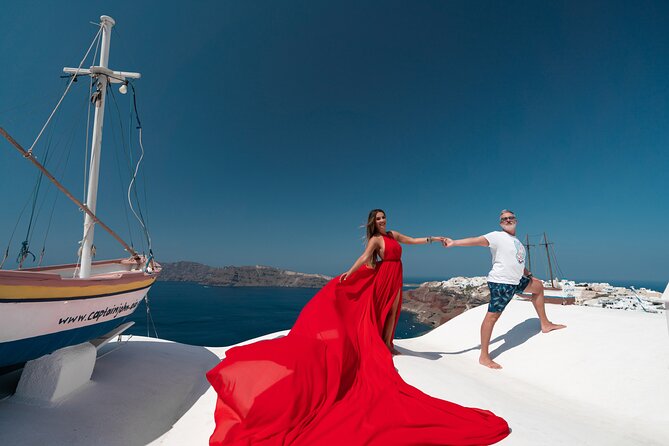 Private Flying Dress Photoshoot in Santorini - Common Questions