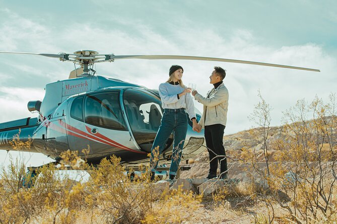 Red Rock Canyon Helicopter Tour With Landing and Champagne Toast - Champagne Toast and Landing