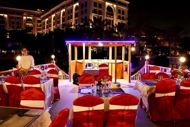 Romantic Dubai Water Canal Cruise With Live Shows and International Buffet - Duration and Ticket Information