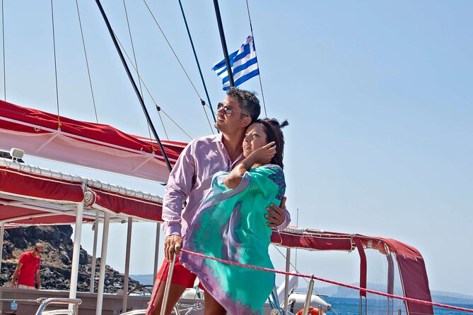 Santorini Cruise on Catamaran With BBQ & Open Bar - Flexible Cancellation Policy