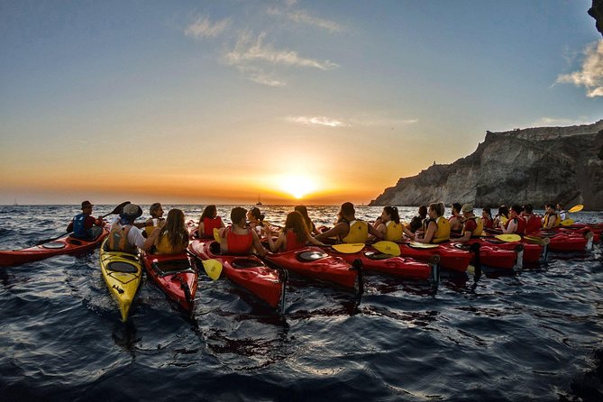 Santorini: Sunset Sea Kayak With Light Dinner - Tour Overview