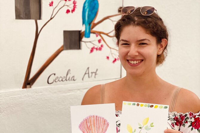 1 Hour Watercolor Workshop in Parikias Traditional Town - Positive Feedback From Previous Participants
