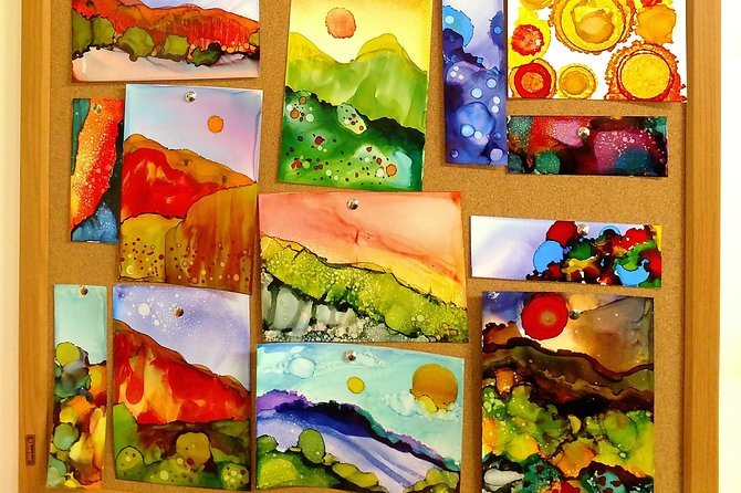 Alcohol Ink Landscape Art Class in Estes Park - Common Questions