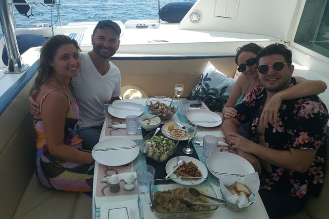 Catamaran Semi Private Cruise Paros Antiparos Includes Food and Drinks - The Sum Up