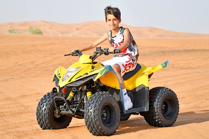 Desert Excursion & Quad Bike Sand Board Camel Ride BBQ Dinner - Common Questions