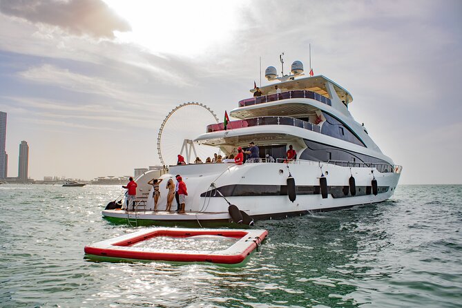 Dubai Harbour:Super Yacht Experience With Live Station & Drinks - Excellent Service and Overall Experience
