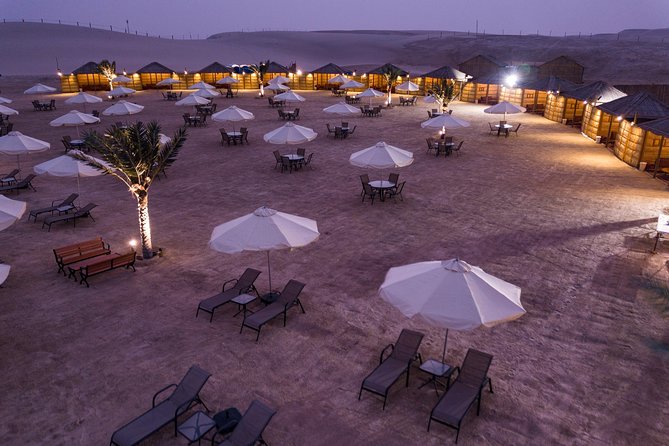 Overnight Desert Safari BBQ Dinner Sand Boarding Inland Sea Visit - Sleep Under the Stars at the Desert Camp