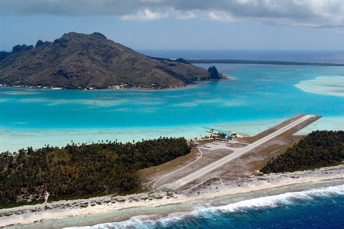 Private Flight Over Maupiti, the Little Sister of Bora-Bora - Background