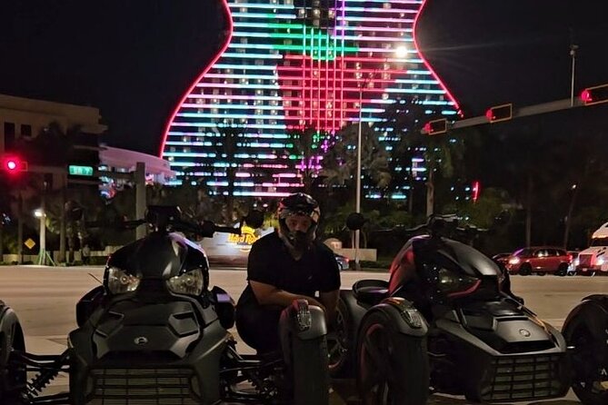 Ryker Night Tour From Hard Rock Casino to Las Olas Ft. Lauderdale - Common Questions