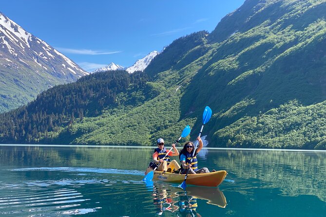 Kayak and Hike to Deep Blue, Glacially Carved Grant Lake, Alaska - Capturing Unforgettable Moments