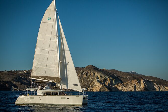 Santorini Caldera Gold Day Cruise With BBQ on Board and Open Bar - Cancellation Policy