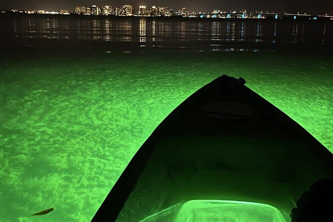 Sharkeys LED Illuminated Night & Sunset Tour on Glass Bottom Kayaks in Sarasota - Common Questions