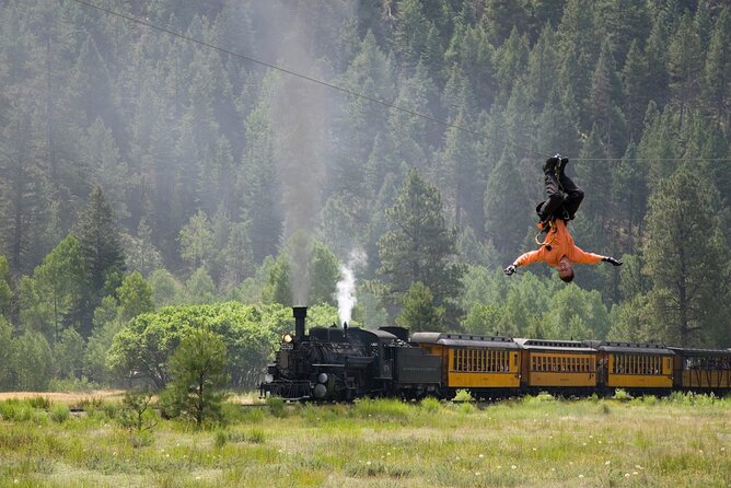 All-Day Guided Zipline Tour With Train Ride and Lunch in Durango