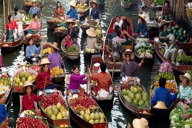 BANGKOK: Damnern Saduak Floating Market, Thai House - Market Overview