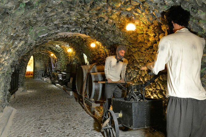 Cave Wine Museum Tour in Santorini With Tasting and Pick up - Overview of the Cave Wine Museum Tour