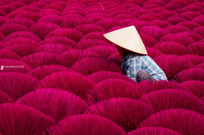 Colors of Incense Village Quang Phu Cau - The Vibrant Colors of Incense Sticks