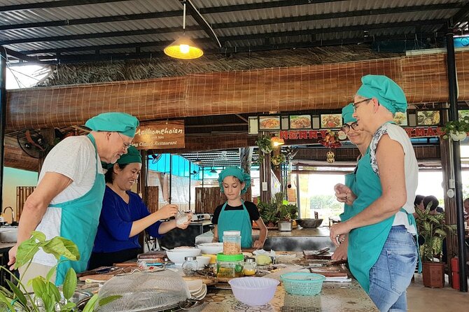 Cooking Class in Tra Que Village With Market and Garden Tour