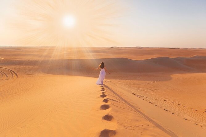 Desert Safari Abu Dhabi W/ Sand Boarding, Camel Ride & BBQ Dinner