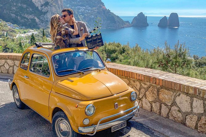 Dolce Vita Vintage Photo Experience With Yellow Fiat 500
