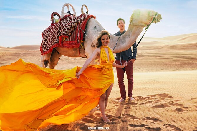 Dubai Flying Dress Photo and Video Shoot in Desert - Good To Know