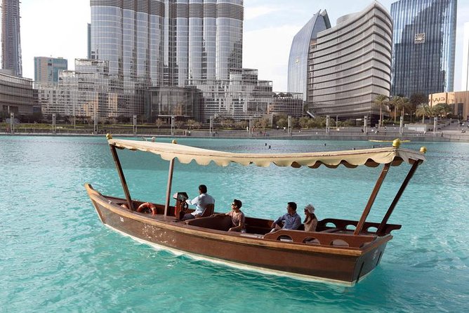 Dubai: Fountain Show and Burj Lake Ride by Traditional Boat - Good To Know
