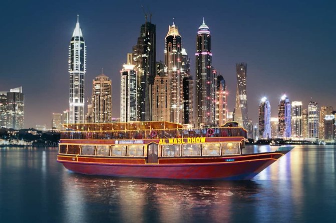 Dubai Marina Dhow Dinner Cruise With Transfer - Highlights of the Dinner Cruise Experience