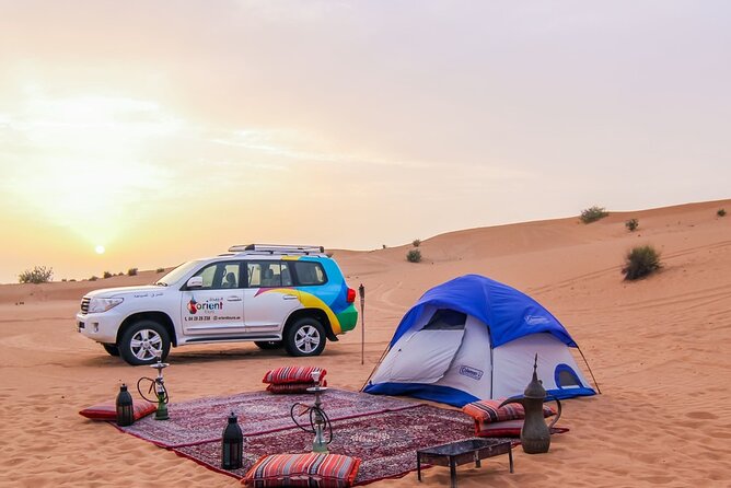 Enjoy Overnight Desert Experience With Safari and BBQ Dinner - Mesmerizing Desert Sunset