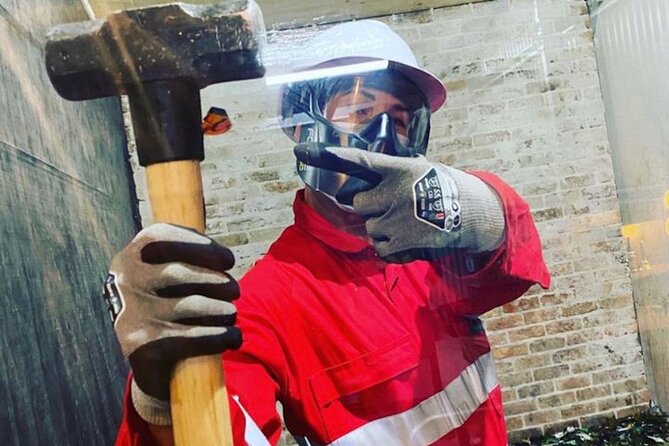 Escape Room Smash Room and Axe Throwing Package