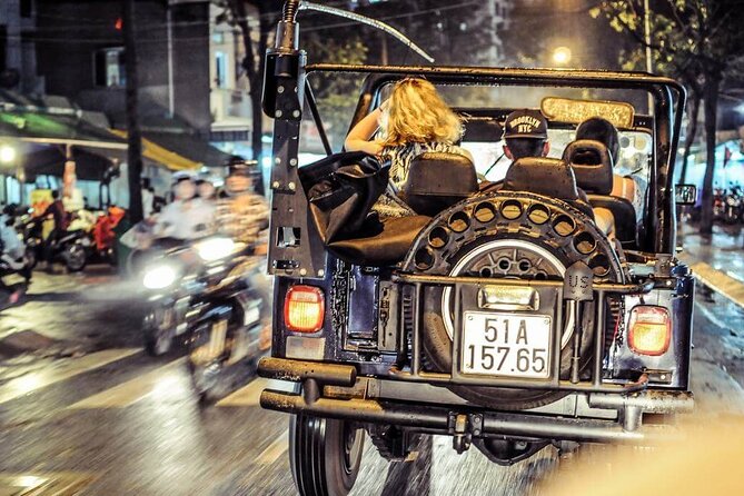 Exploring Saigon City & Rooftop Bar Drink By Night On Jeep Car - Saigon City: A Vibrant Urban Playground