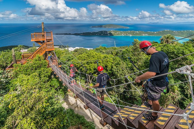 Fast-Paced Ziplining Experience in the US Virgin Islands  – St Thomas