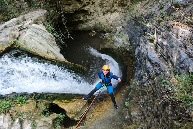 From Costa Del Sol: Private Canyoning in Sima Del Diablo