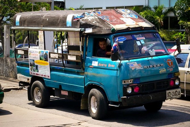 From Kanchanaburi: Thai Village Tour Half Day by Song Taew (Small Truck)